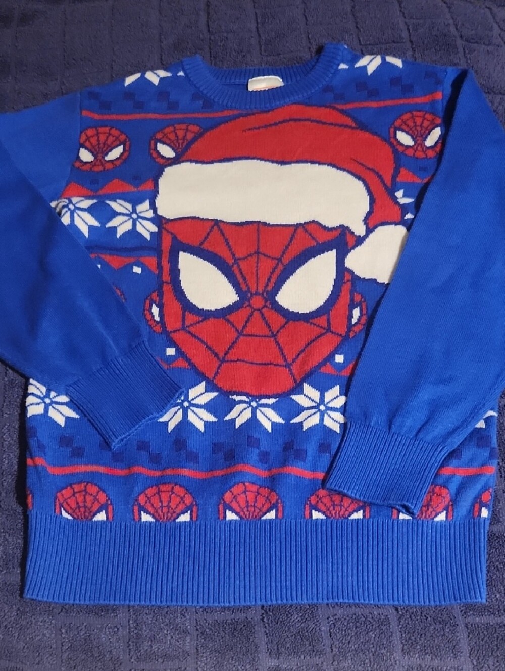 Marvel Blue & Red Spider-Man Holiday Sweater